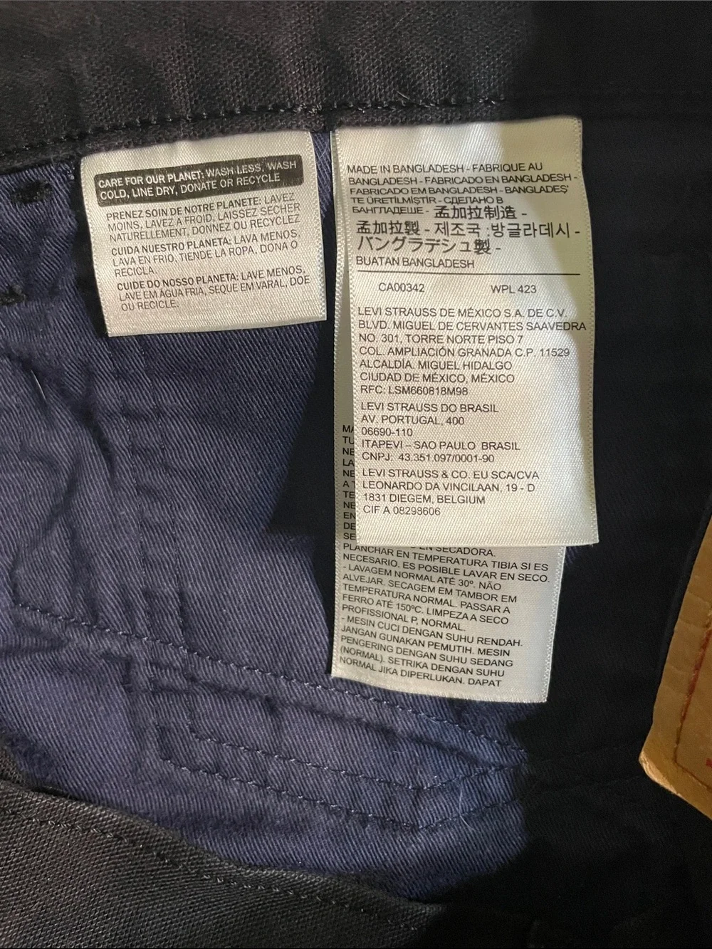 Men's Levi's Workwear Black Wash Straight Leg Jeans 32x32